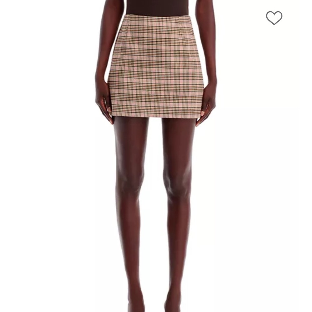 French connection Gina check mini skirt size 4